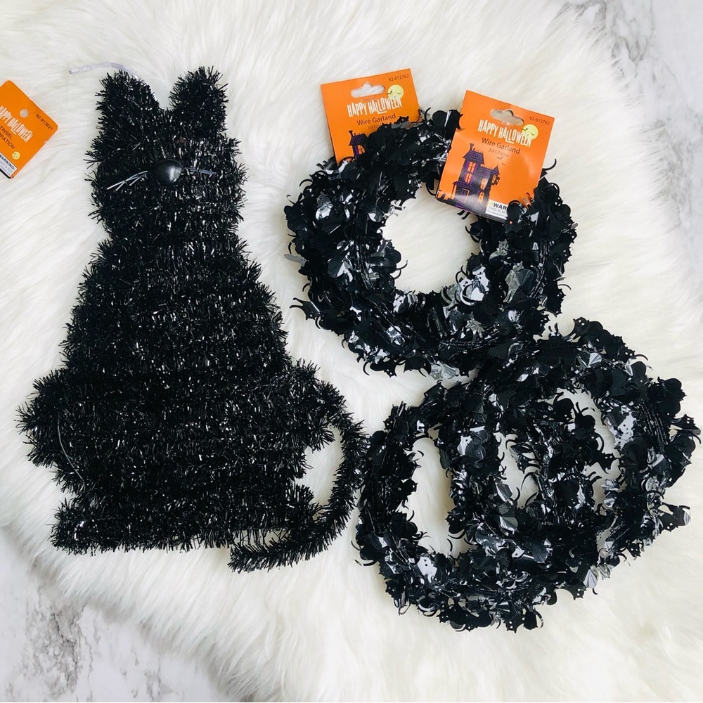 Haunted Halloween Cat Decoration 5 pc